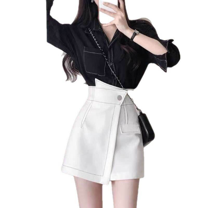 Quần giả váy xinh viền chỉ nổi vv1