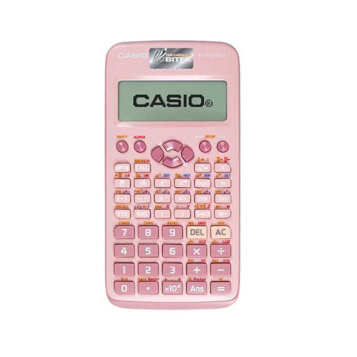 Máy tính casio fx 580vnx chính hãng 521 chức năng - màu hồng