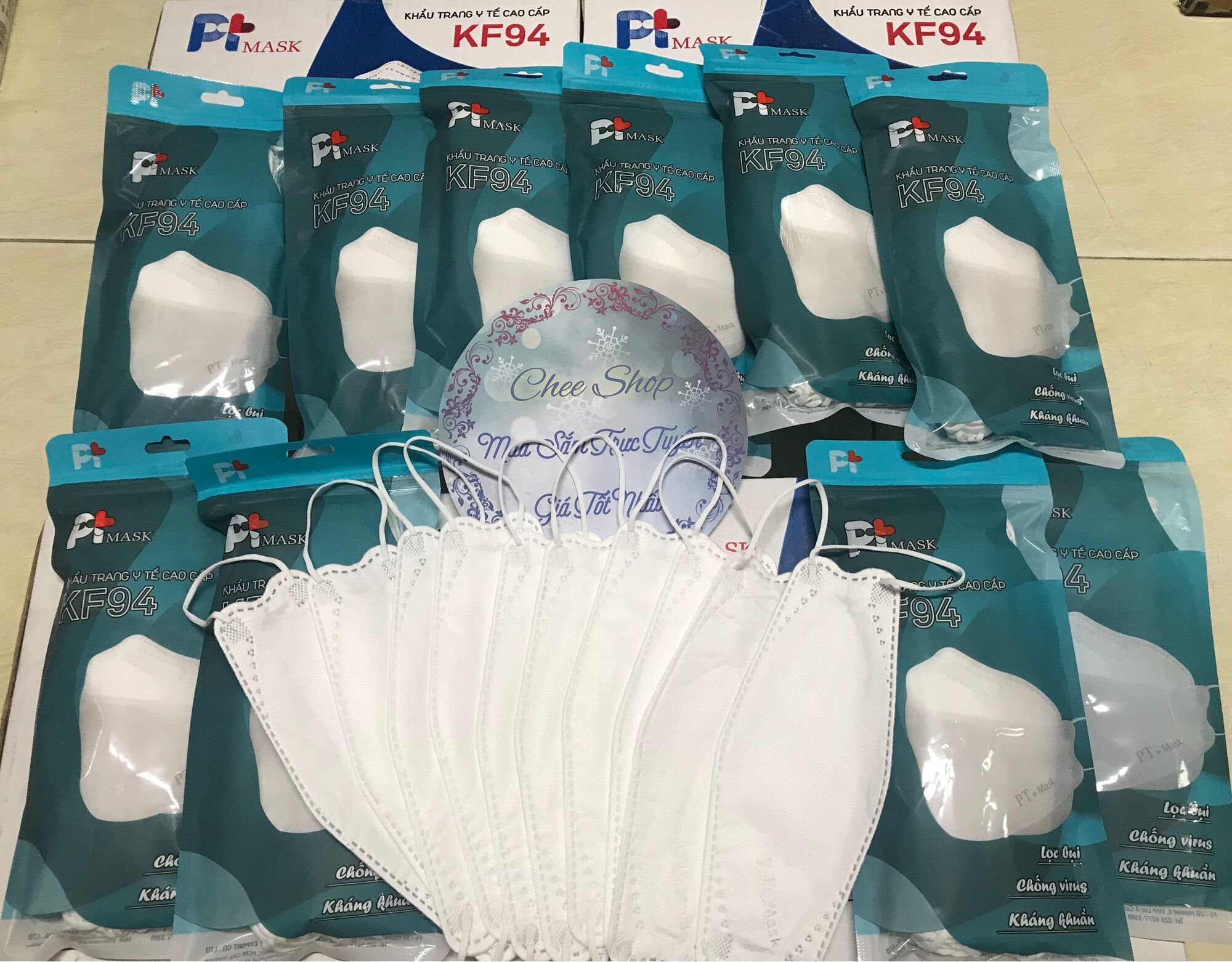 10 cái khẩu trang kf94 pt mask