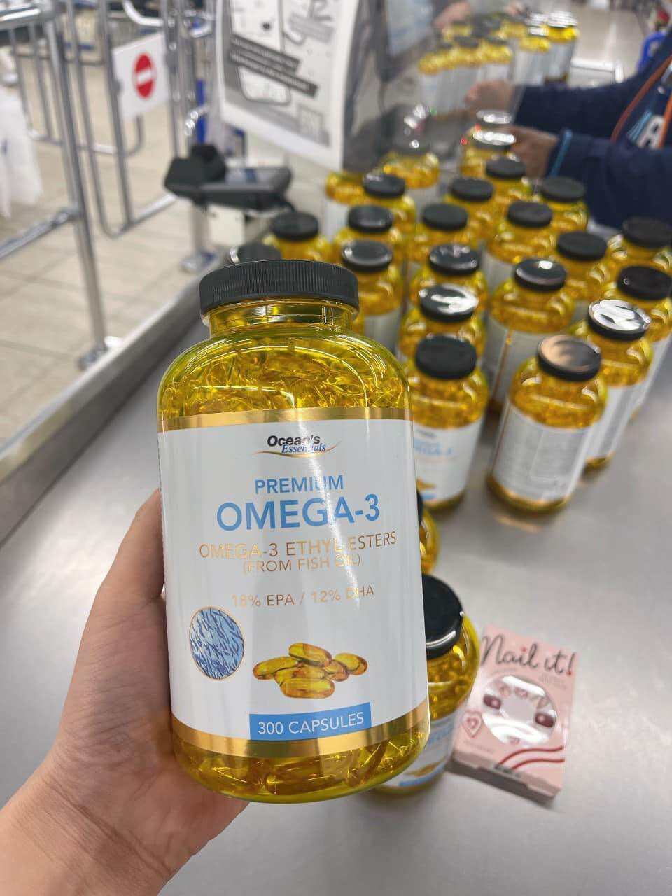 Dầu cá Omega 3 Oceans Essential Fish Oil 1000mg hộp 300 viên - Lazada | Lazada.vn