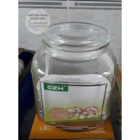 Hũ thuỷ tinh nắp kín 2L