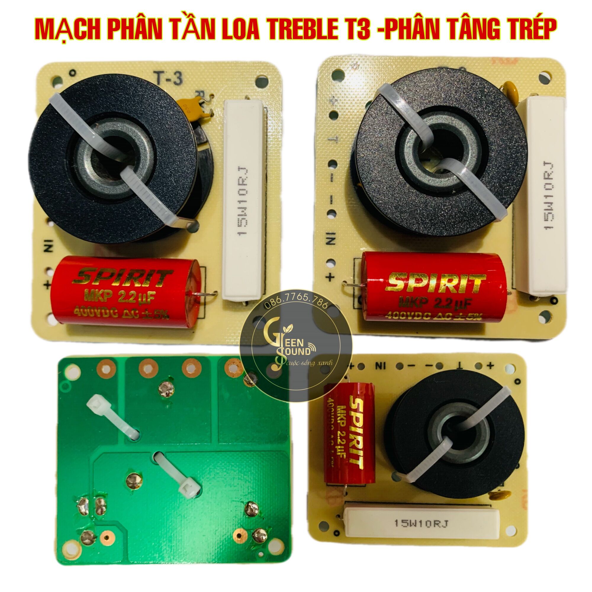 MẠCH PHÂN TẦN LOA TREBLE T3 - GIÁ 1 MẠCH - PHÂN TÂNG TRÉP