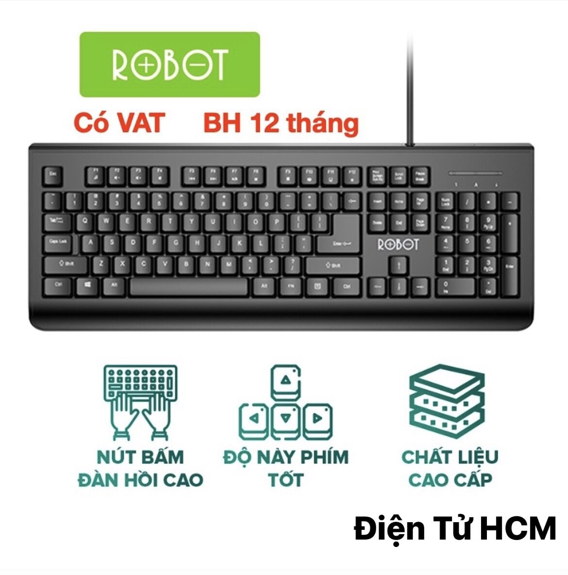 Bàn phím dây robot rk20 chính hãng-bảo hành 12 tháng