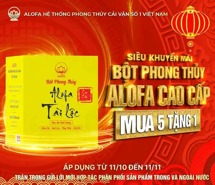 2hộp bột phong thủy alofa(loại mới date 2025)