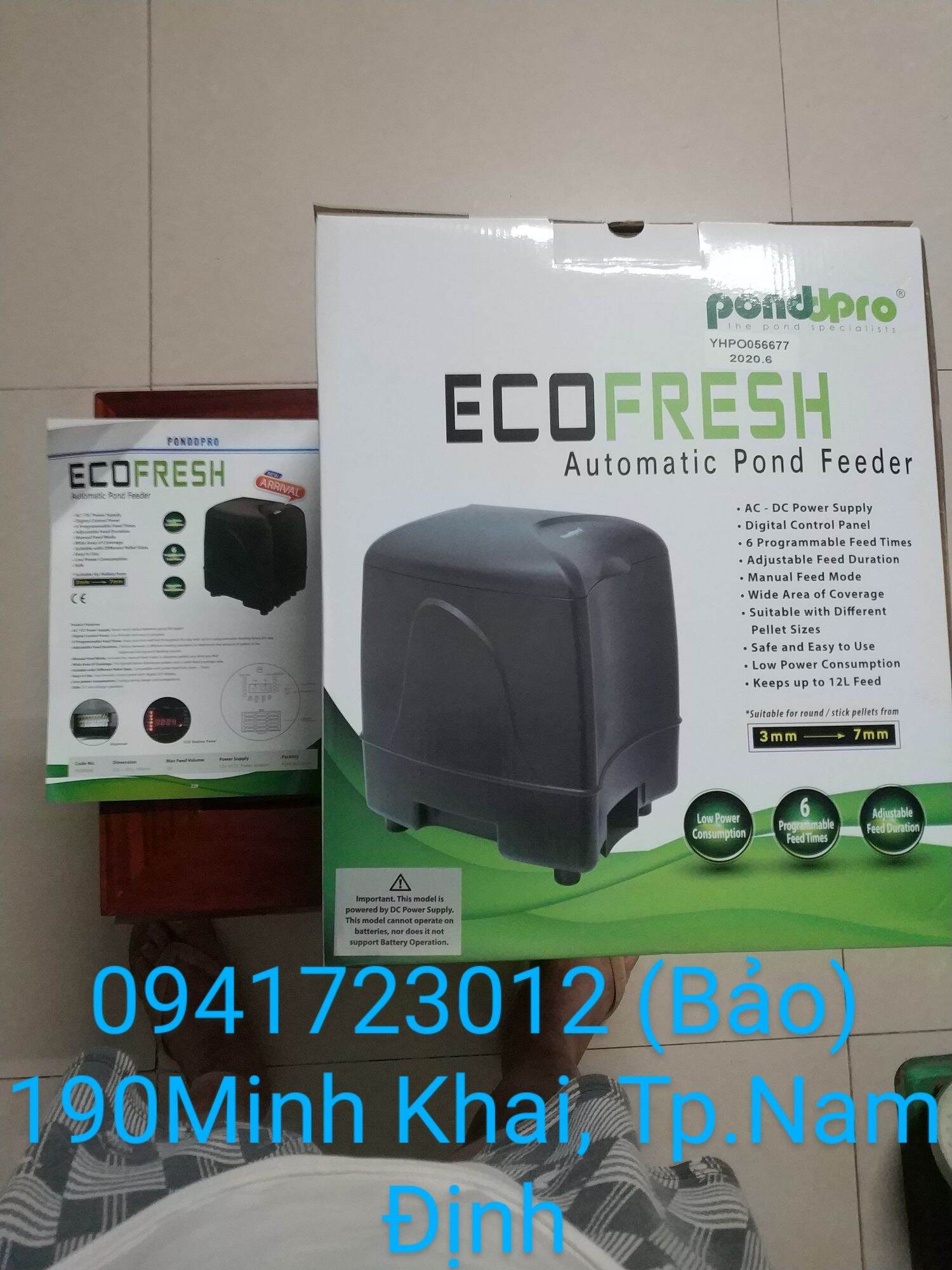 Máy cho cá ăn tự động cao cấp Eco Fresh của Ponddpro