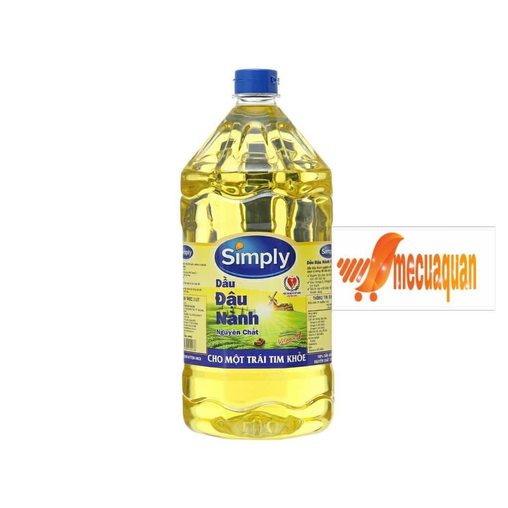 DẦU ĂN SIMPLY TRỌNG LƯỢNG 2 LÍT HÀNG CHÍNH HÃNG TỐT CHO HỆ TIM MẠCH