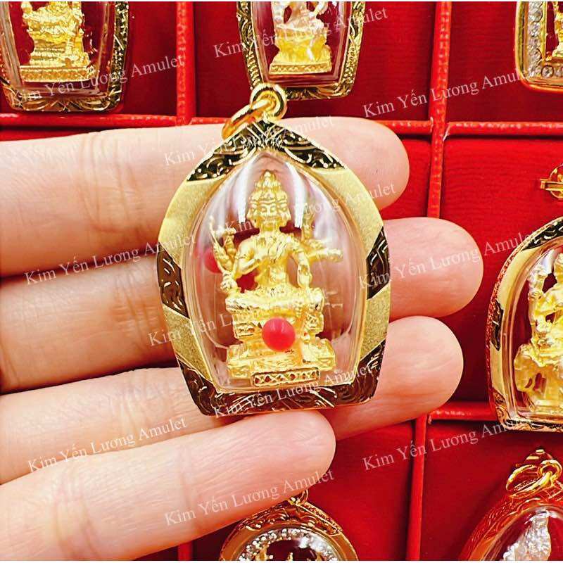 Mặt dây chuyền phật tứ diện cao cấp thái lan size 3.8cm