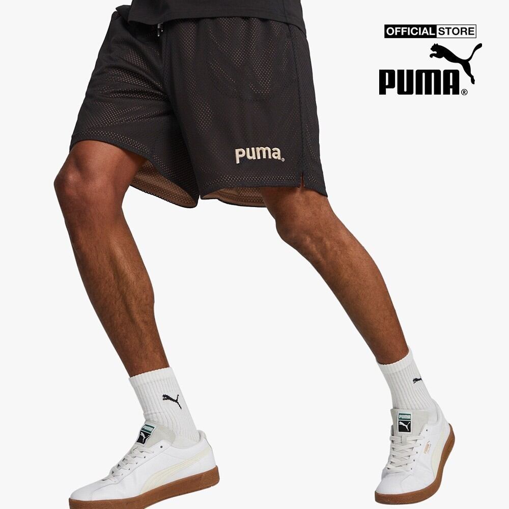 Puma - quần shorts tập luyện nam team 8" mesh 538263-01