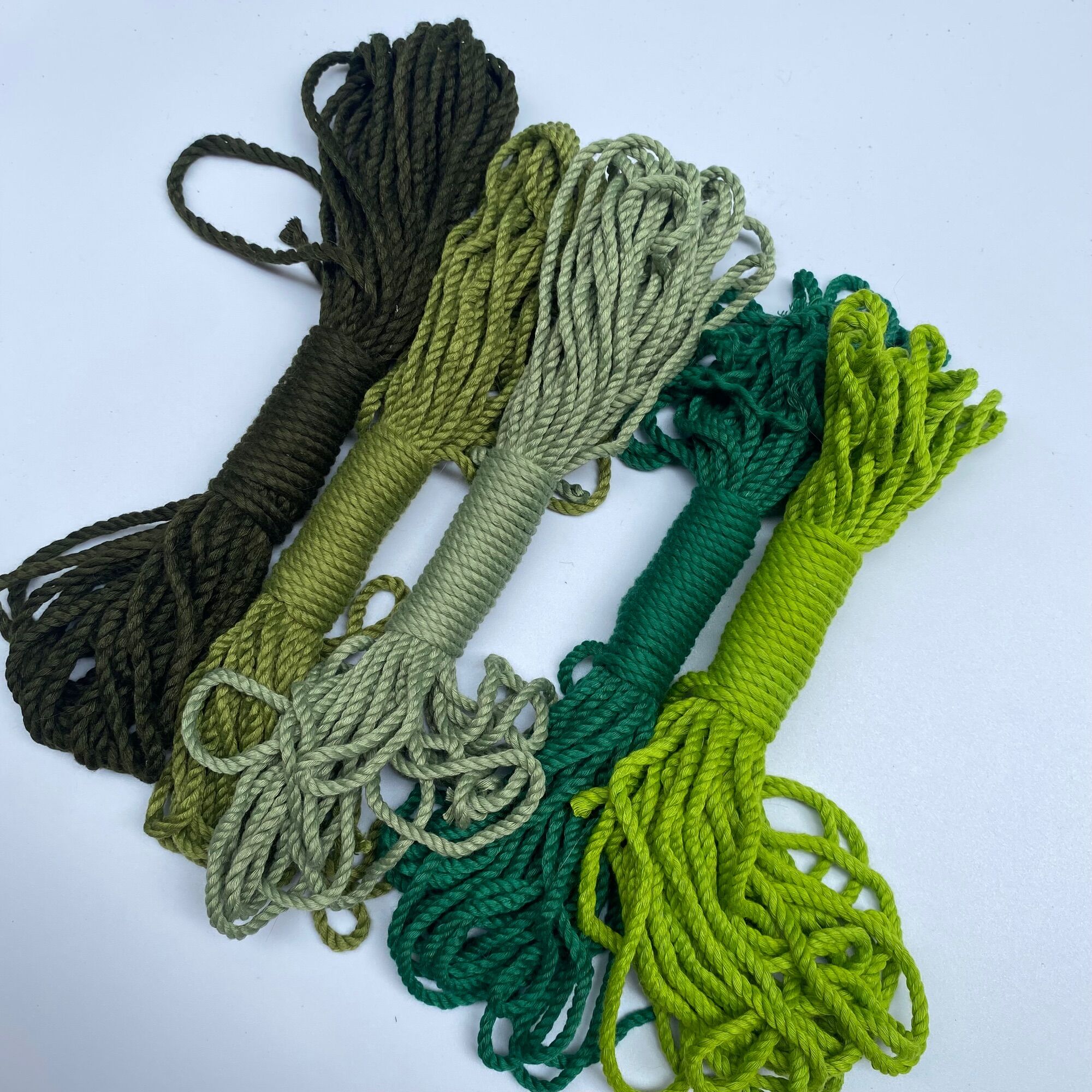 10mét Dây Thừng macrame xoắn 3mm đủ màu