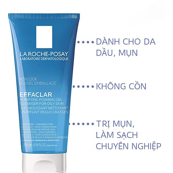Sữa rửa mặt Effaclar 300ML nội địa Pháp