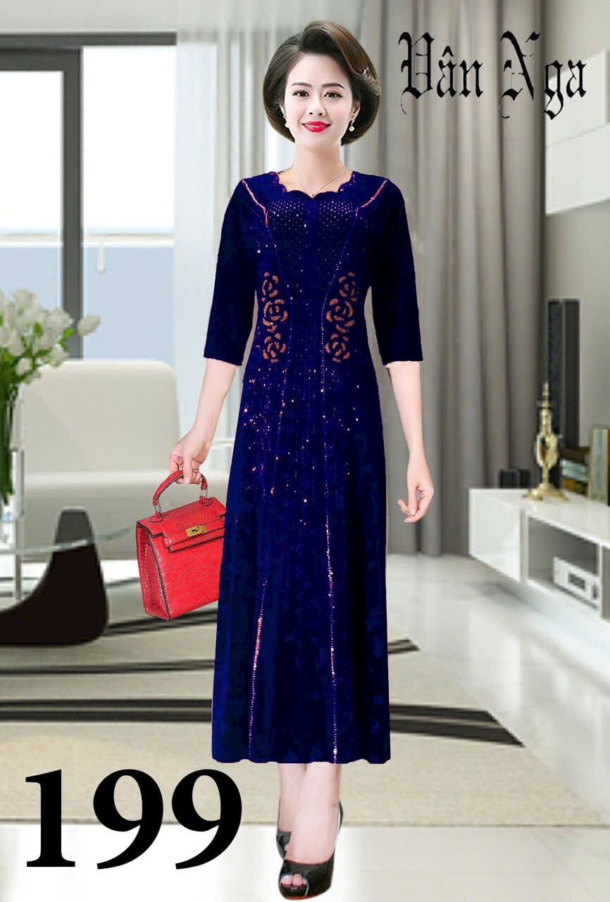 Đầm Dạ Hội trung niên cao cấp