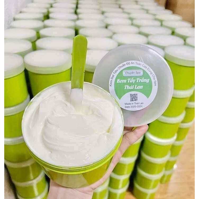 Kem Tẩy Trắng Da, Dưỡng Ẩm Kem Tẩy Trắng Body Thái Lan Chuyên Spa Hũ Xanh 500GR,chất kem xịn thơm mịn,không bết rít