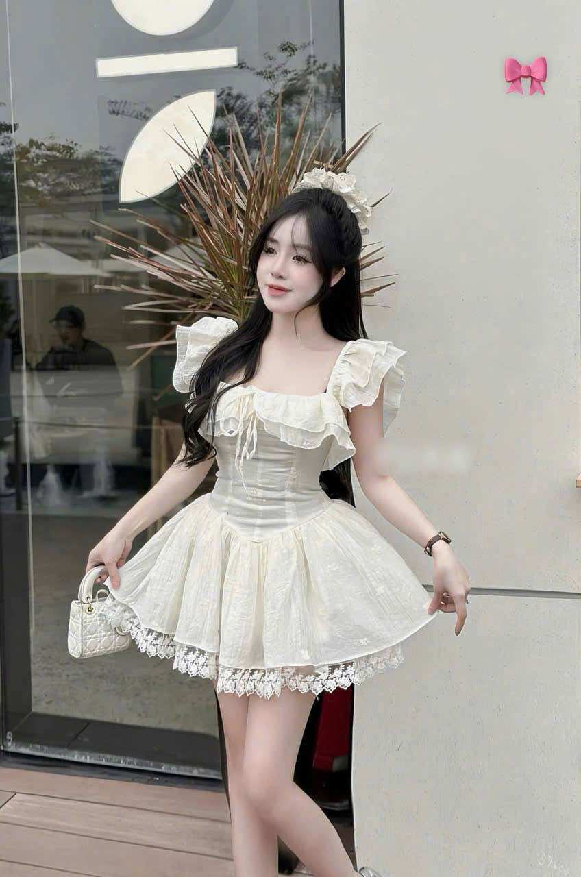 ĐẦM HOA HOT(ảnh thật)