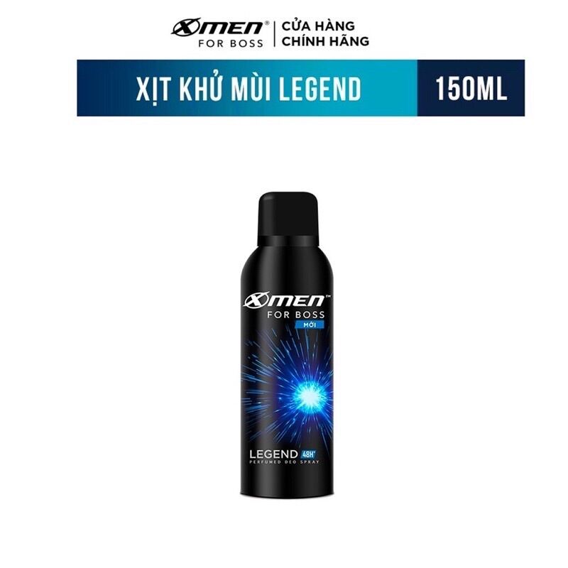 Xịt khử mùi xmen for boss legend - 150ml