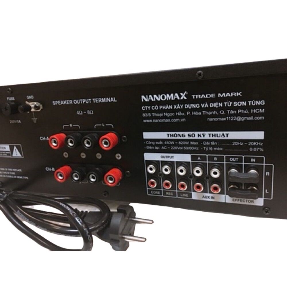 AMPLY KARAOKE NANOMAX PRO-008, 12 SÒ, 830W, BLUETOOTH