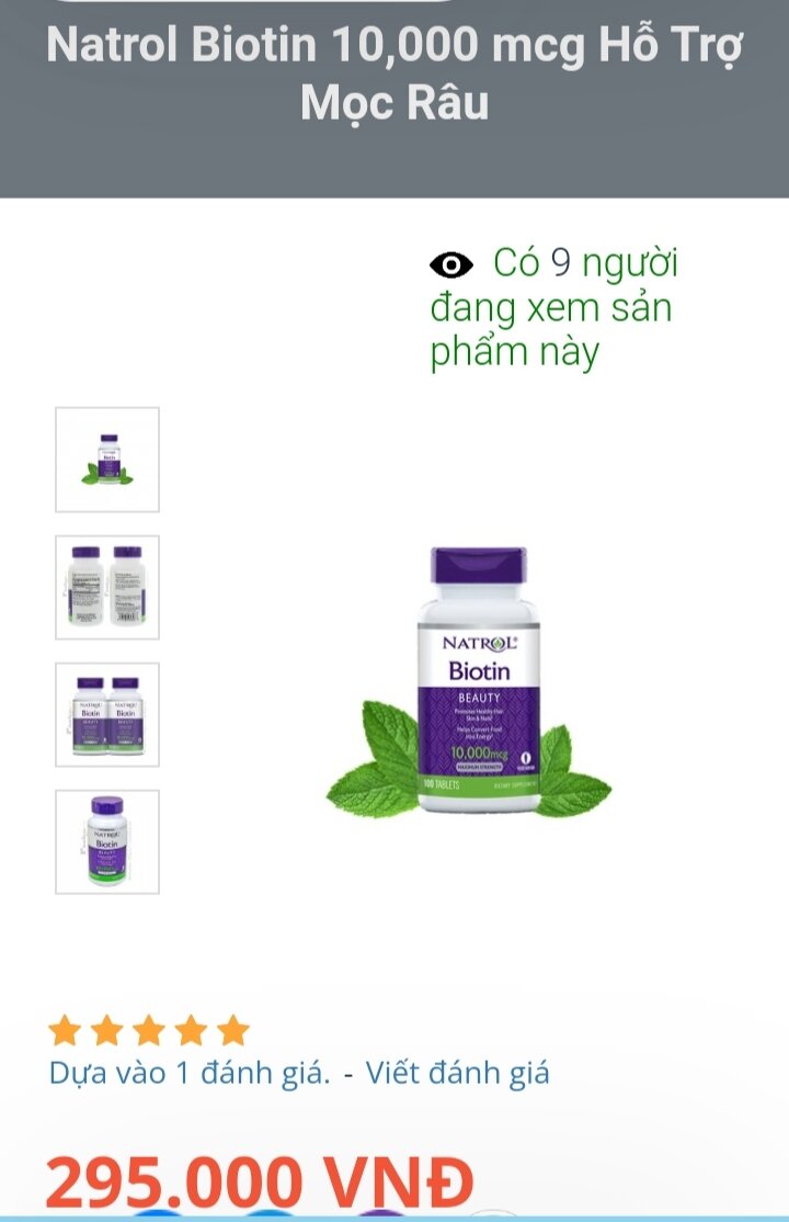 viên uống thực phẩm chức năng hỗ trợ mọc tóc