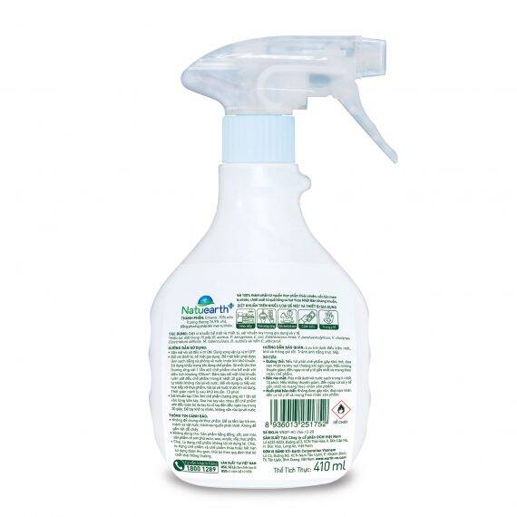 Cồn Xịt Diệt Khuẩn Natuearth Plus 410ml