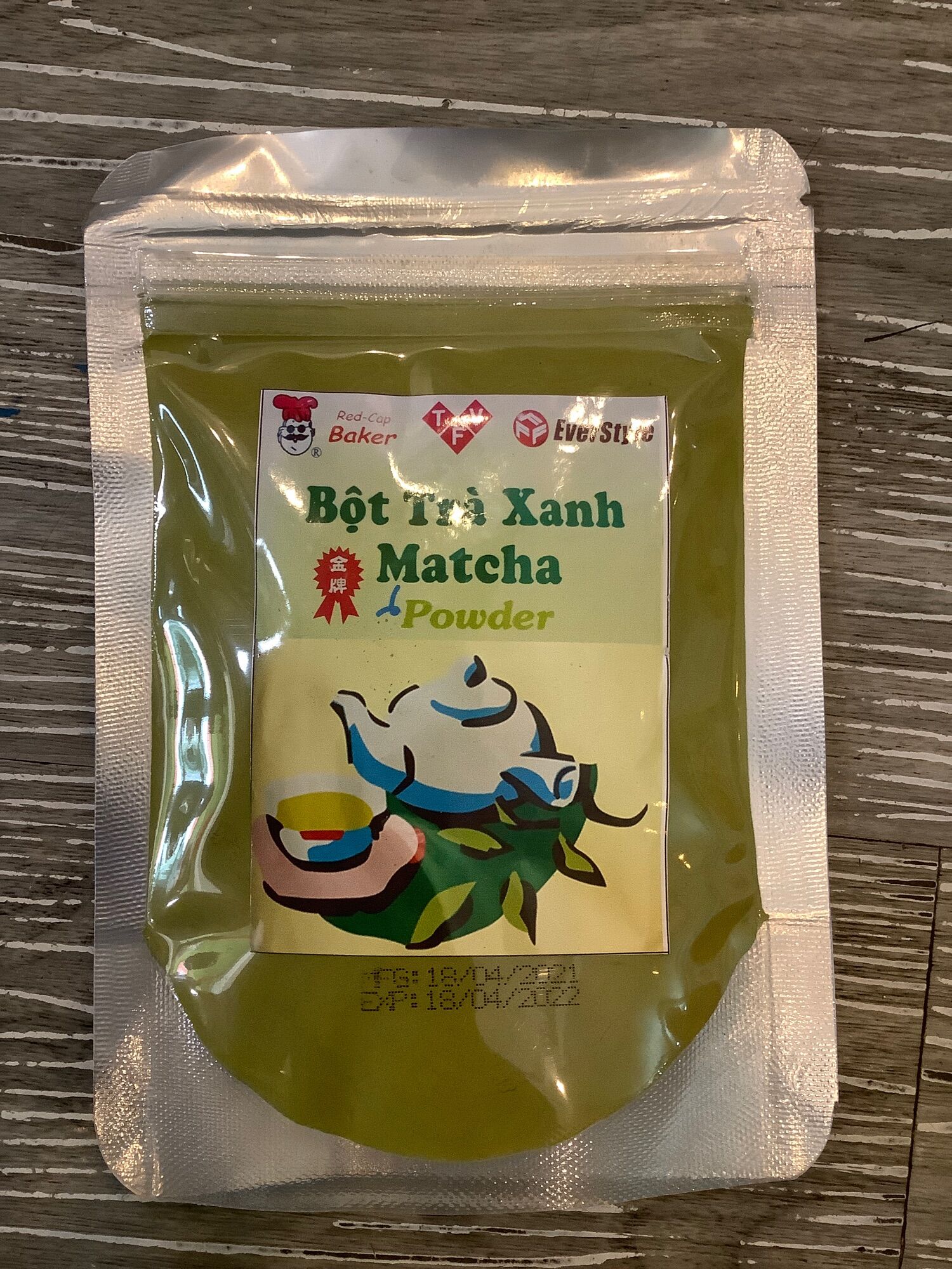 Bột Trà Xanh MatCha Đài Loan - 100Gam