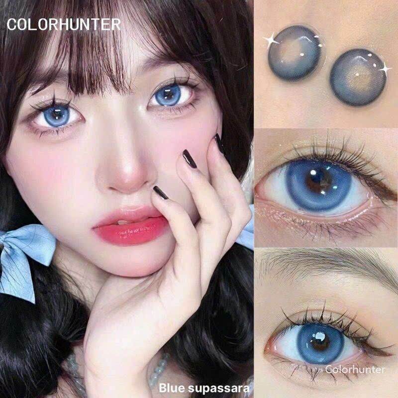 Cặp Lens Mắt Kính Áp Tròng Chính Hãng Tuyển Chọn Dùng 1 Năm [dễ đeo, ko cộm mắt] - Tô vẽ cho đôi mắt Nàng thêm thu hút quyến rũ, màu đẹp độc quyền