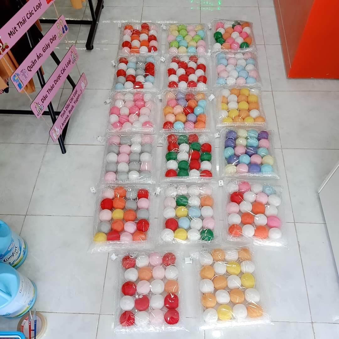 ĐÈN MÂY COTTON THÁI LAN - DÂY 20 BÓNG