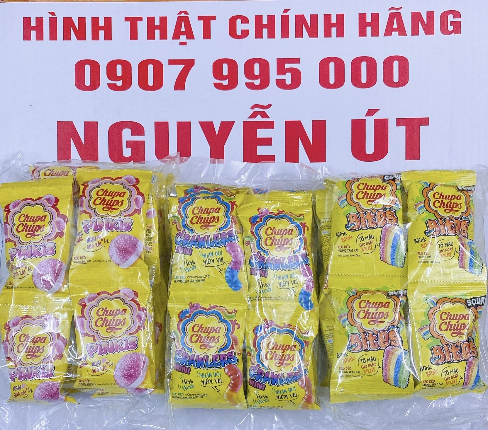 Kẹo dẽo chupa chups lốc 16 gói