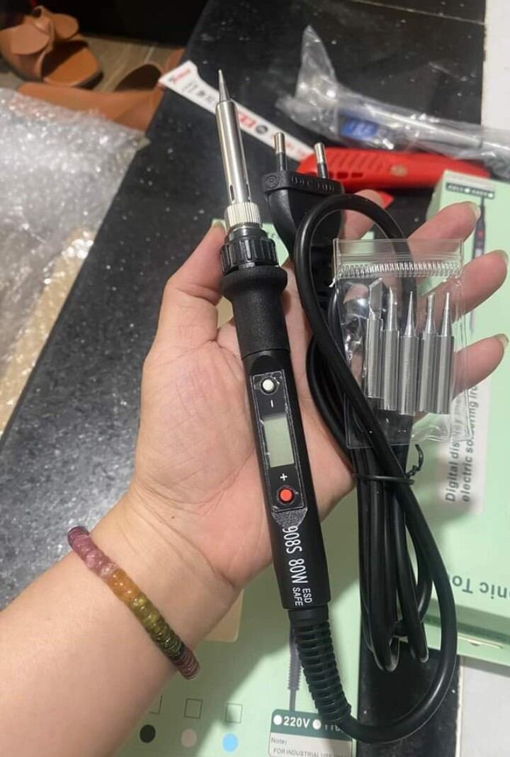 Tay hàn 908s ( thay thế tay hàn 907) tặng + 5 mũi hàn