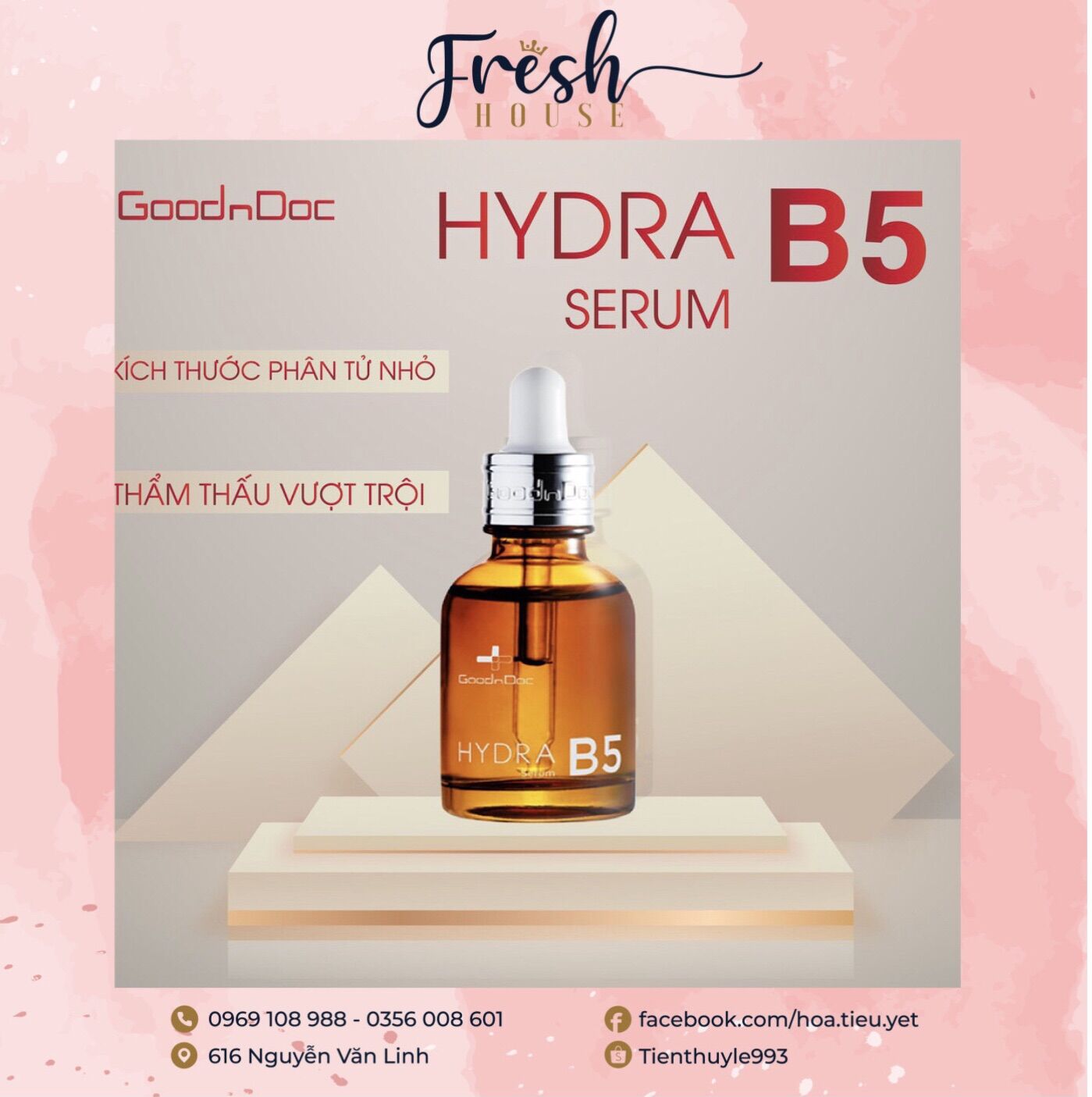 Serum cấp ẩm phục hồi Goodnoc Hydra B5 serum