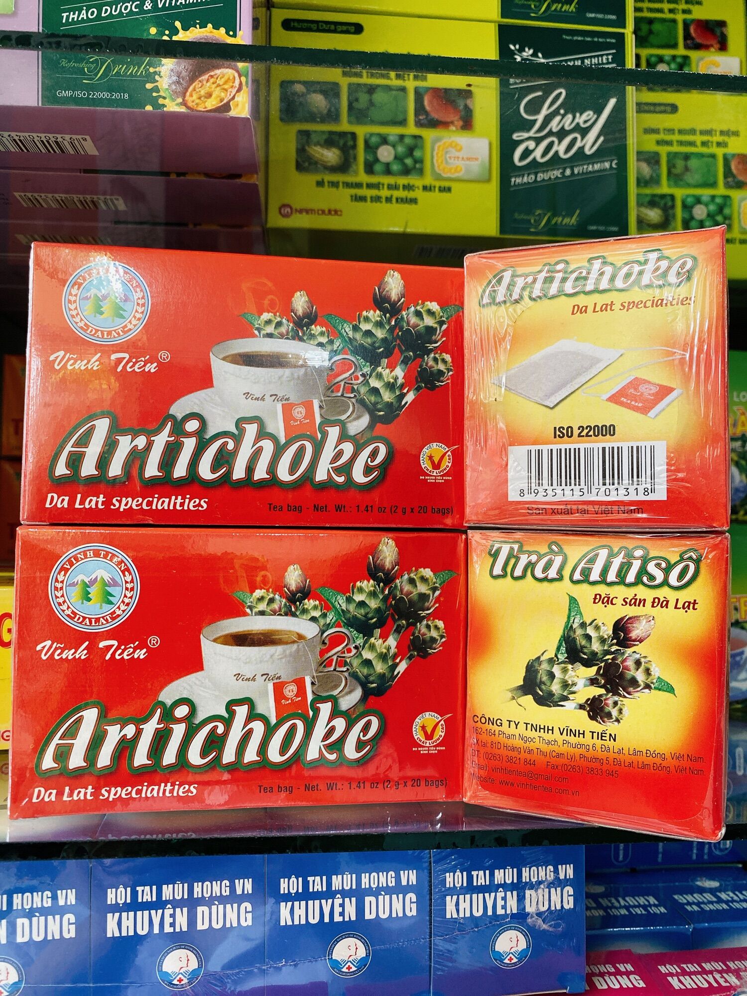 Trà Atisô Vĩnh Tiến , trà ASTISO , Artichoke .