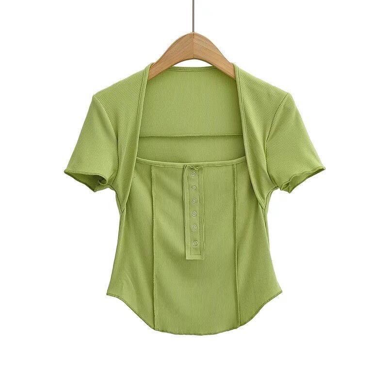 Áo thun gân cotton chất đẹp [ảnh thật]