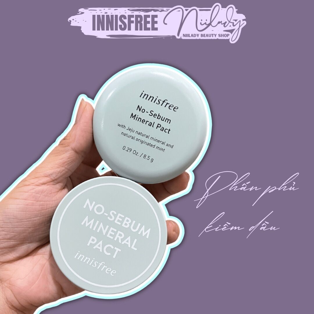 [HCM]Phấn Phủ Nén Kiềm Dầu Innisfree No-Sebum Mineral Pact