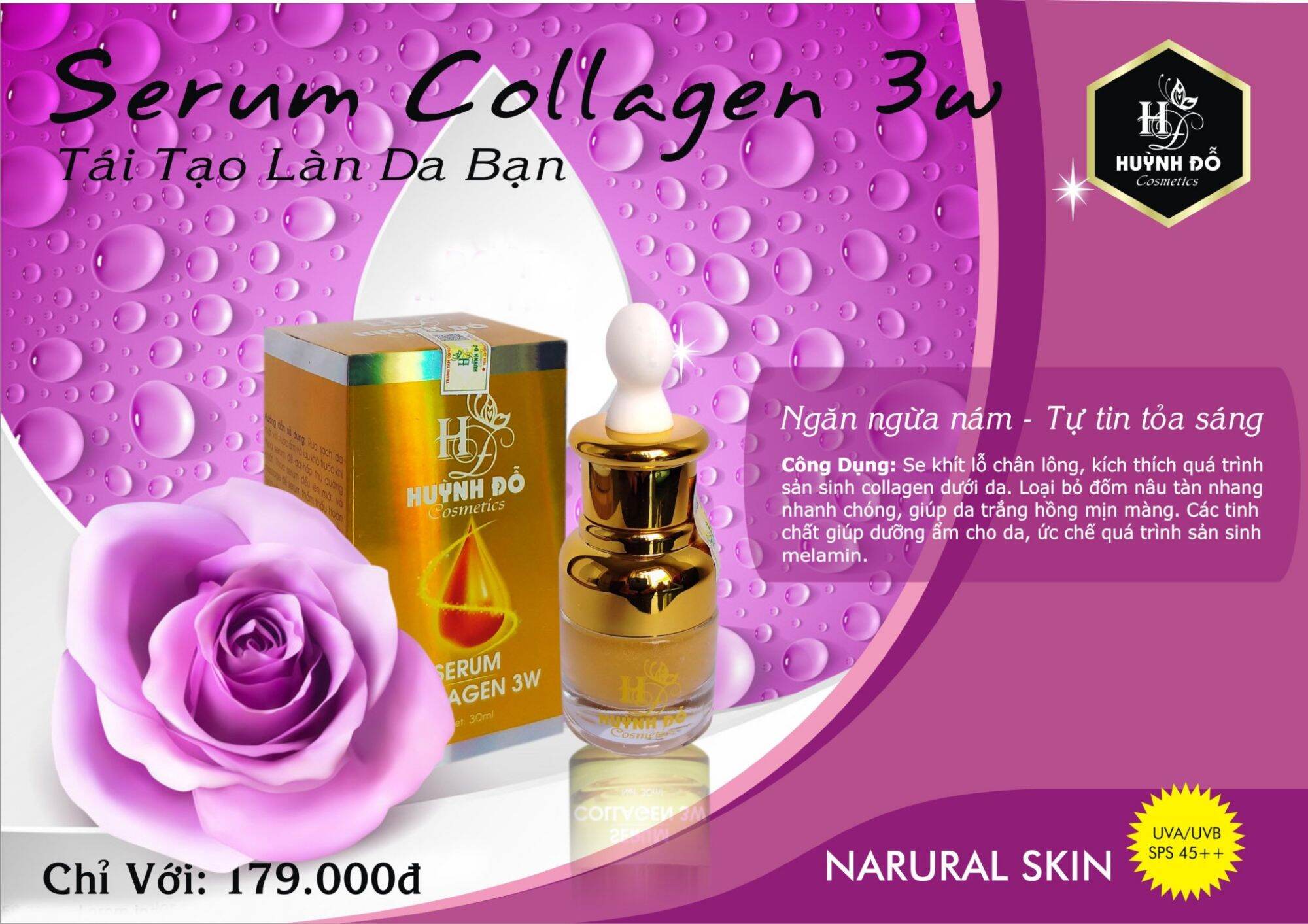 Serum collagen 3w huỳnh đỗ