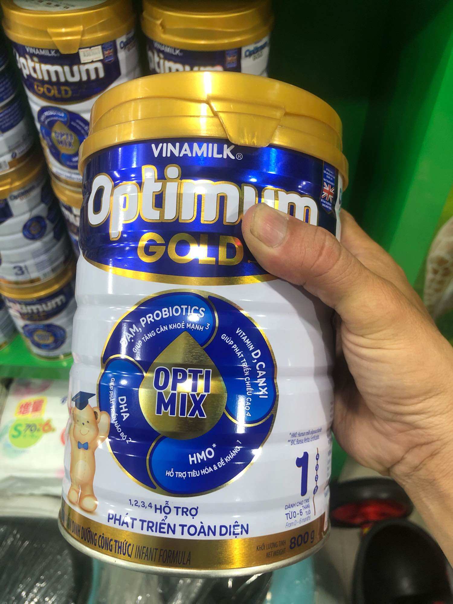 Optimum 1 gold 0-6 tháng 800g
