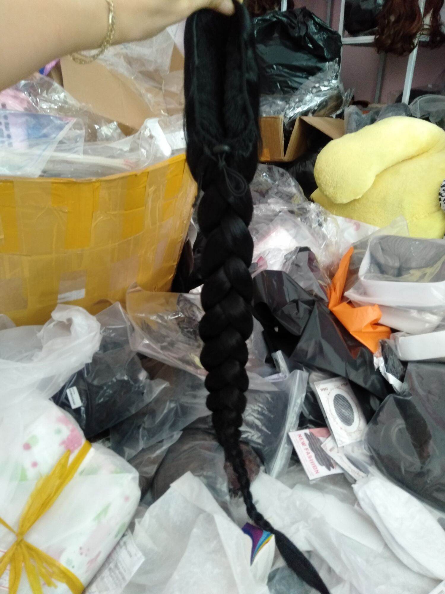 Dây Bính Cài Tóc Giả 3cm dài 60cm