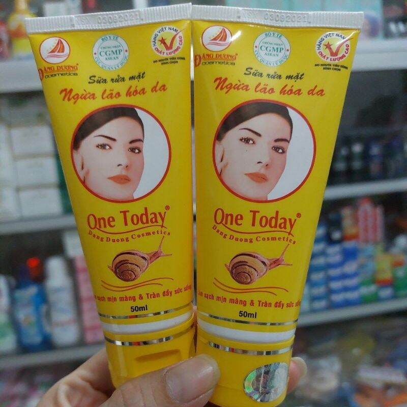 COMBO 2 SỮA RỬA MẶT MẶT TRẮNG DA NGỪA LÃO HÓA ONE TODAY 50ML, HÀNG CHÍNH HÃNG