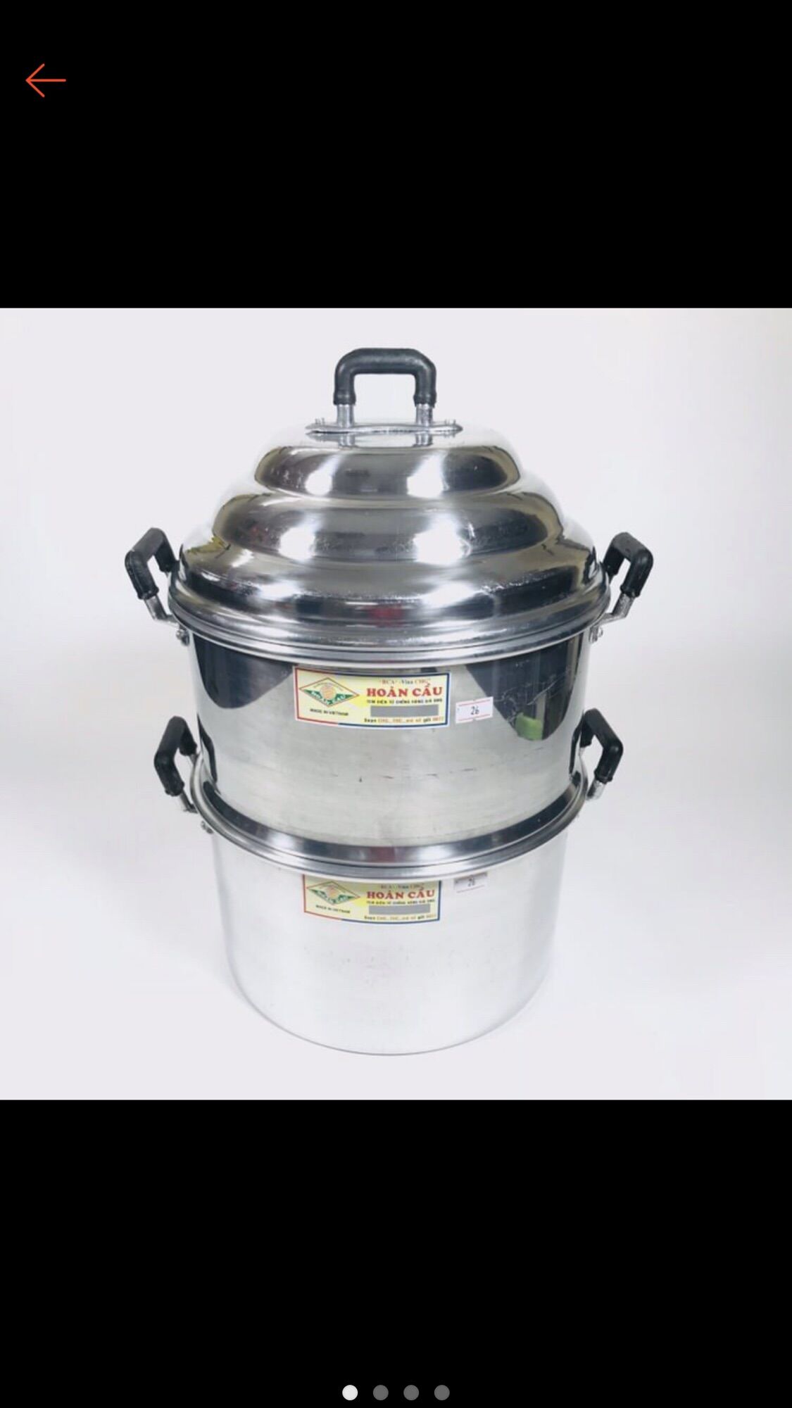 Chỏ nhôm hấp xôi Hoàn Cầu đủ kích thước