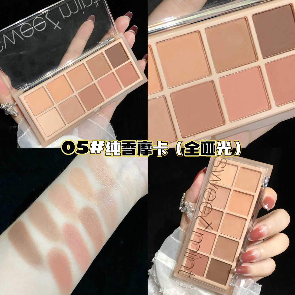 Bảng mắt 10 ô nhũ lấp lánh Sweet mint