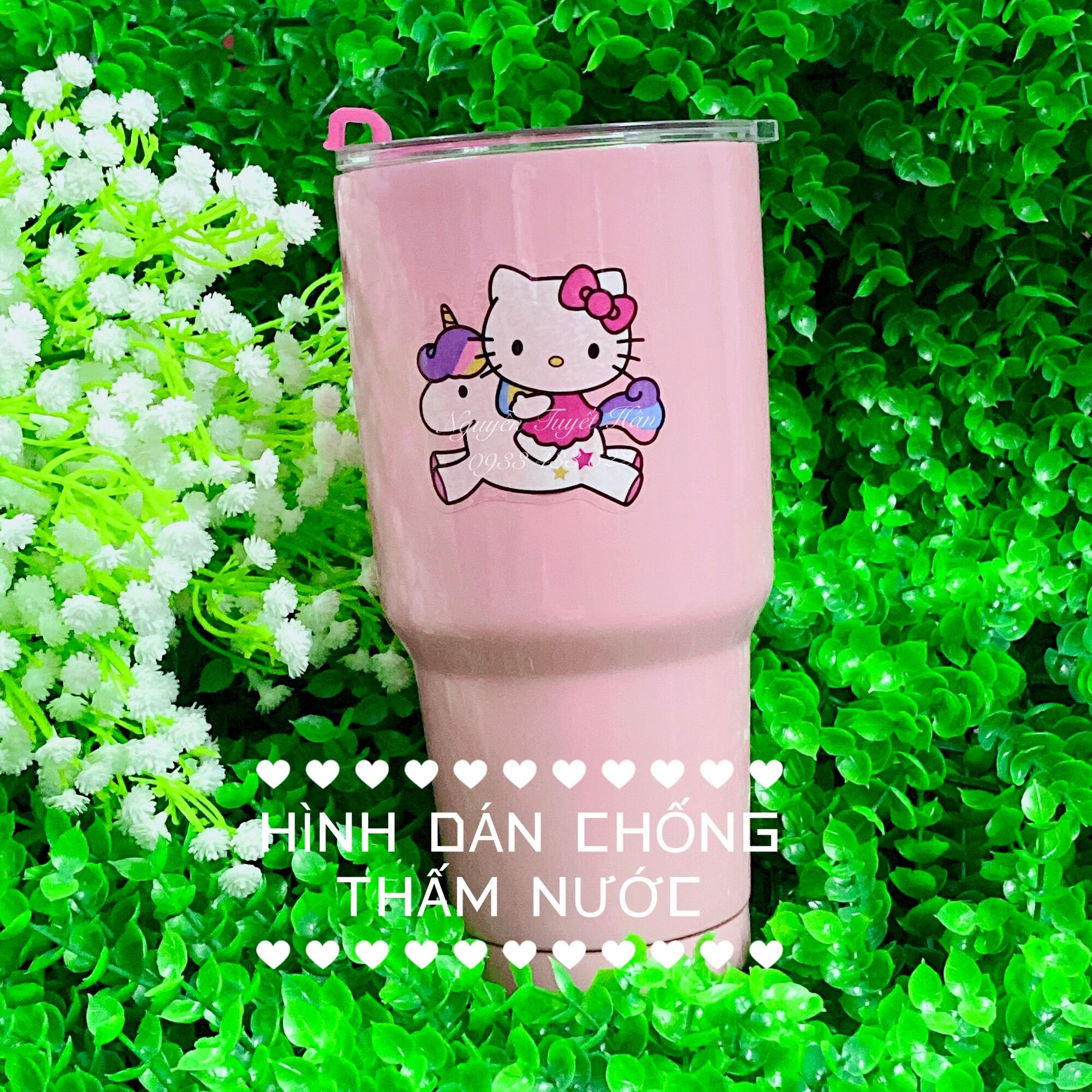 Hình dán chống thấm nước Hello Kitty - Doremon Doraemon - Melody - Brown