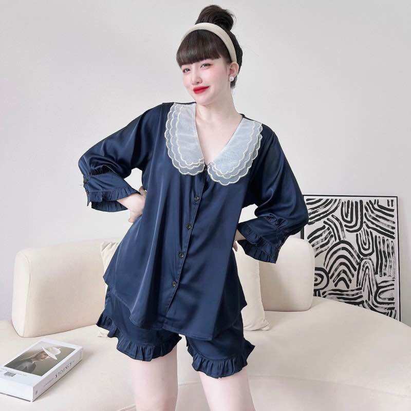 Đồ Bộ Bigsize Lụa Latin Cao Cấp - Đồ bộ mặc nhà xinh