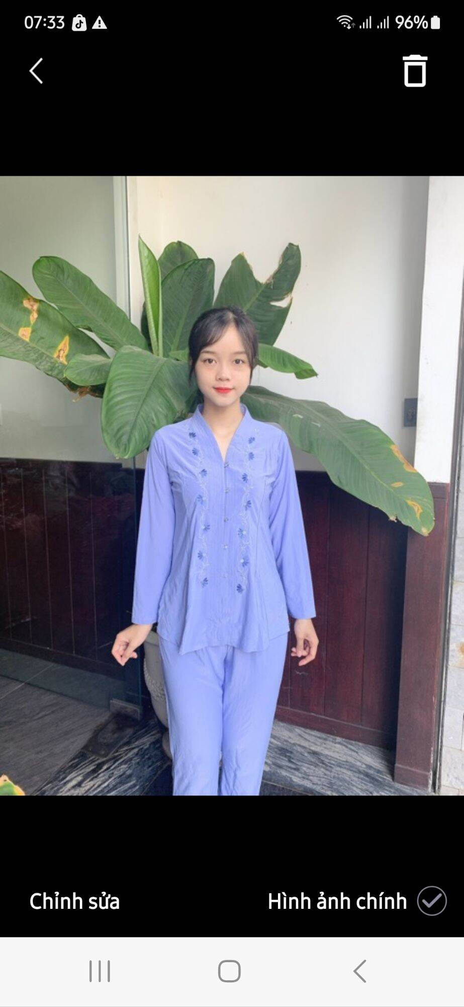 Đồ lam đi chùa. Mẫu balai thun