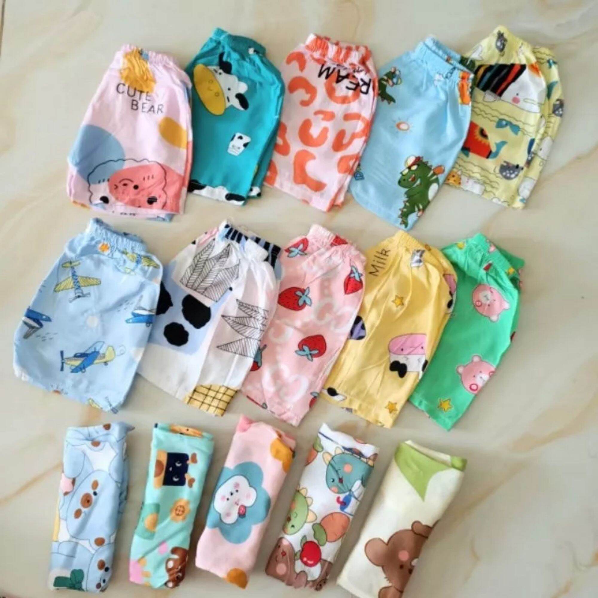 Quần chục cho bé vải lanh lụa và bozip thoải mái 5-15kg