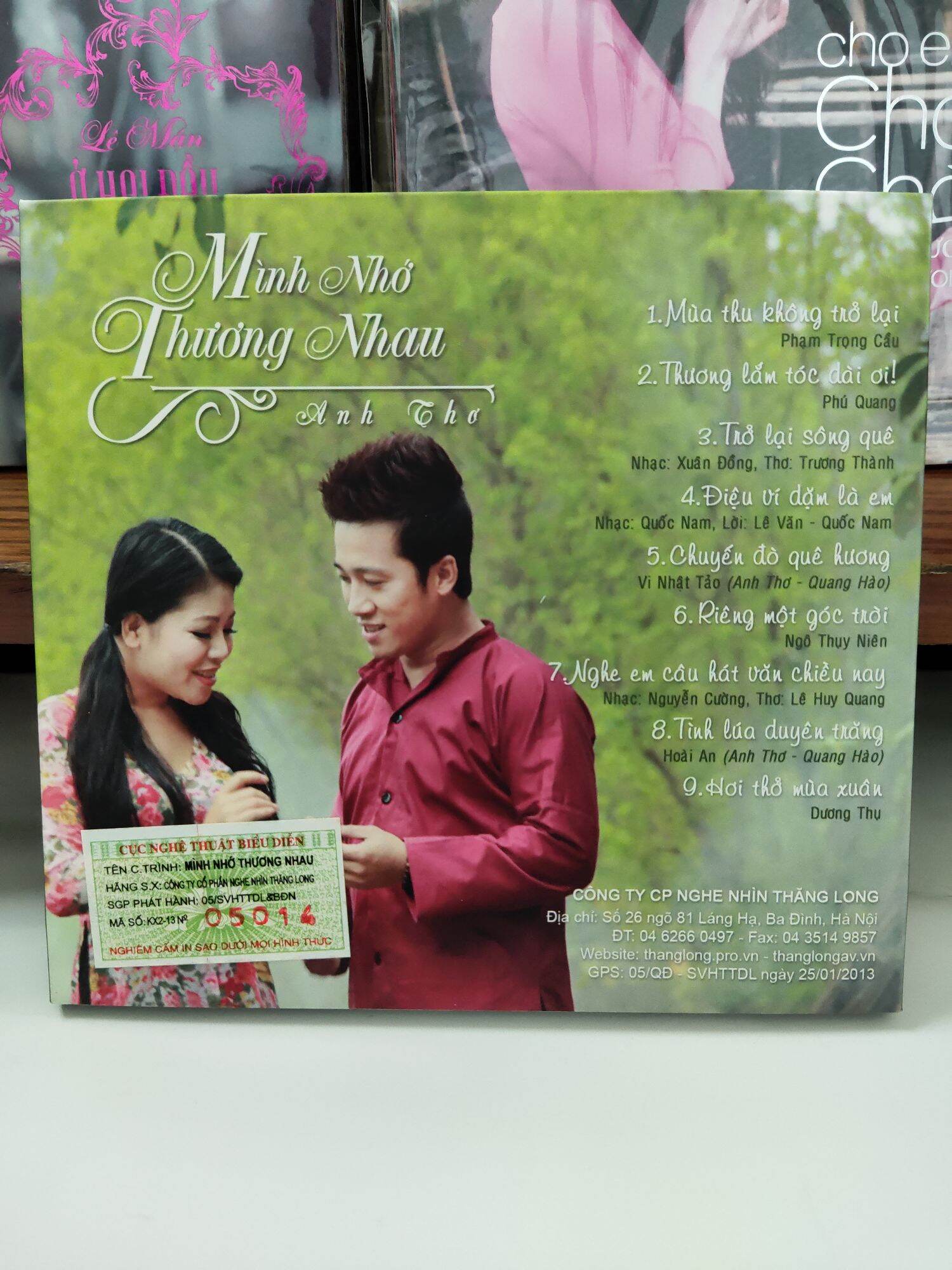 CD Anh Thơ 💿 Mình nhớ thương nhau