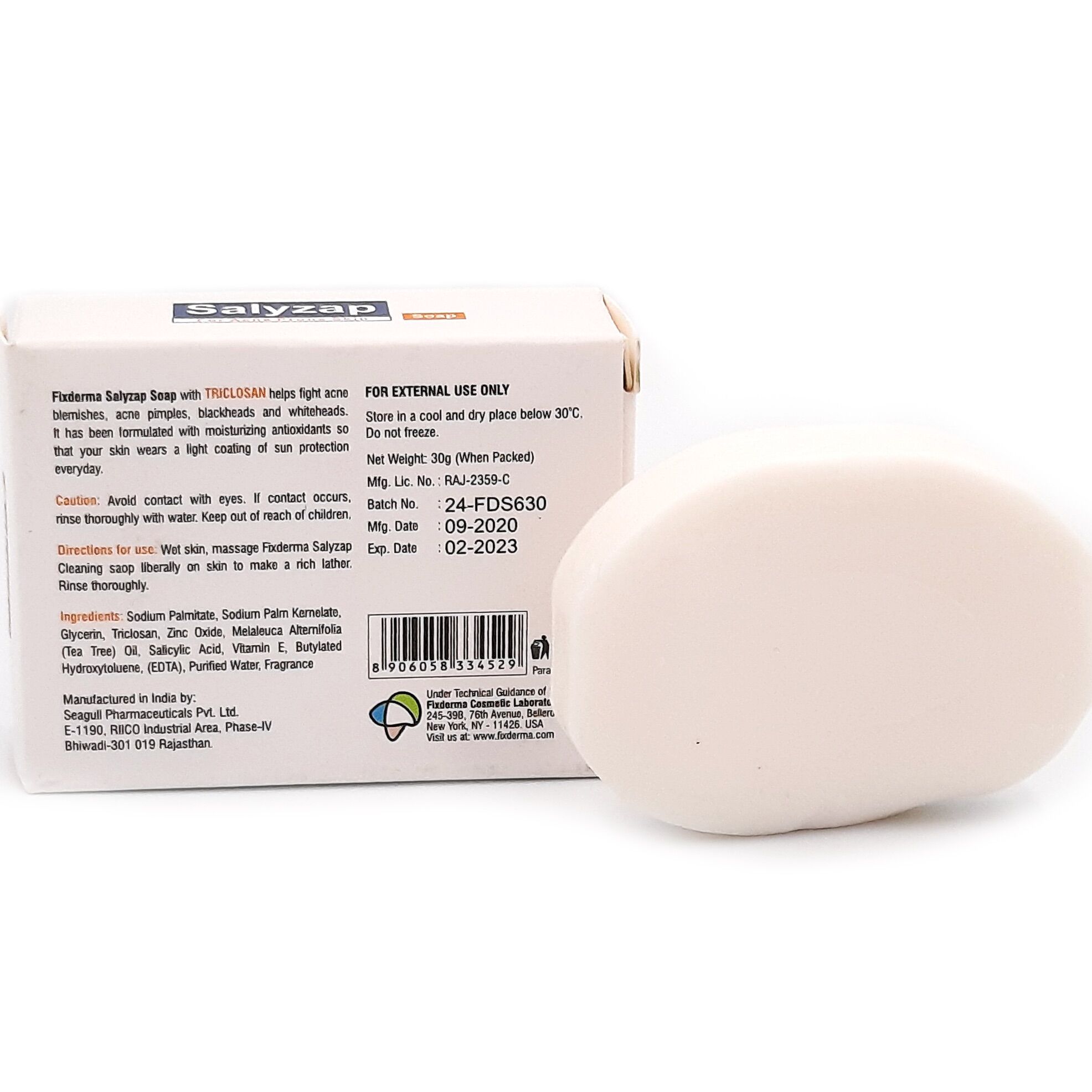 FIXDERMA SALYZAP SOAP Xà phòng 30g