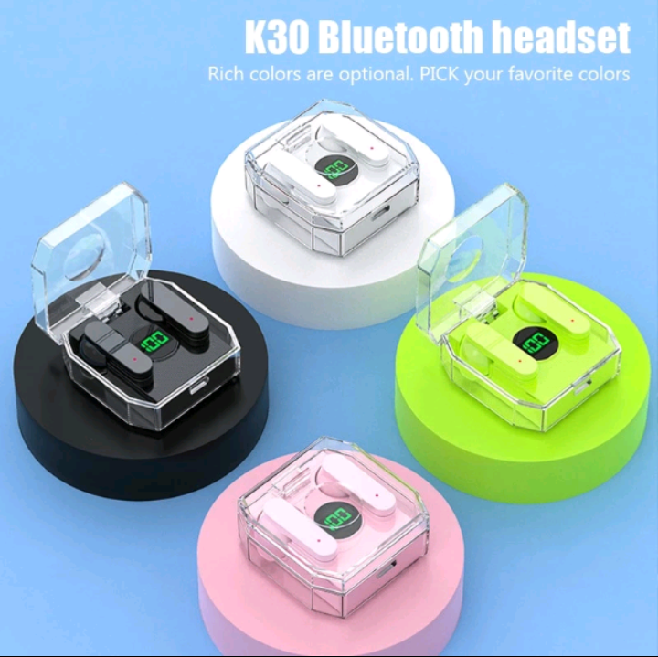Tai Nghe K30 Bluetooth 5.3 Không Dây Có Màn Hình LED Kỹ Thuật Số