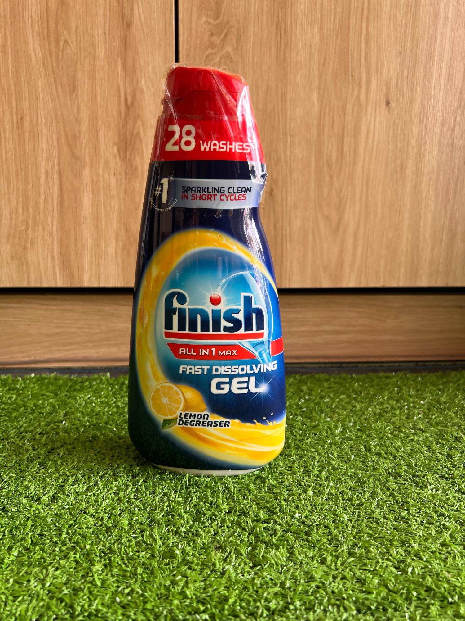 Gel rửa bát finish all in one max 700ml hương chanh - 10 chức năng