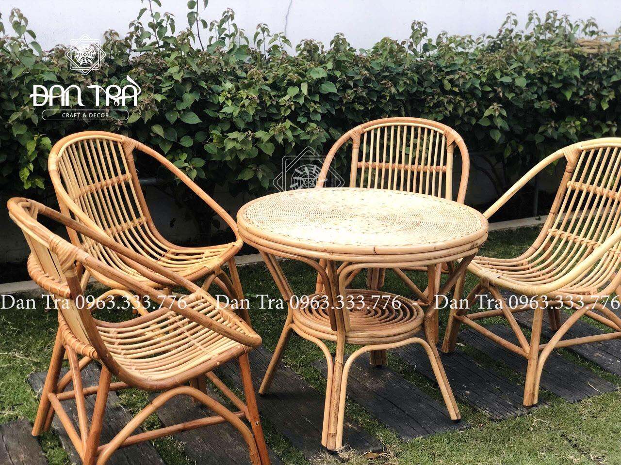 Ghế Mây Càfe Giá Xưởng, Ghế Sò, Ghế Mây Cho Quán Trà Sữa, Homestay, Ban Công - ĐAN TRÀ - Nội Thất Mây Tre Đan