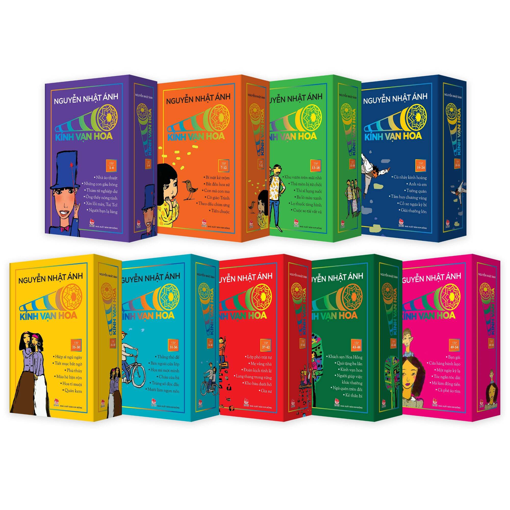 Combo Boxset Kính Vạn Hoa - Boxset 1 - 9 (Bộ 9 Hộp)