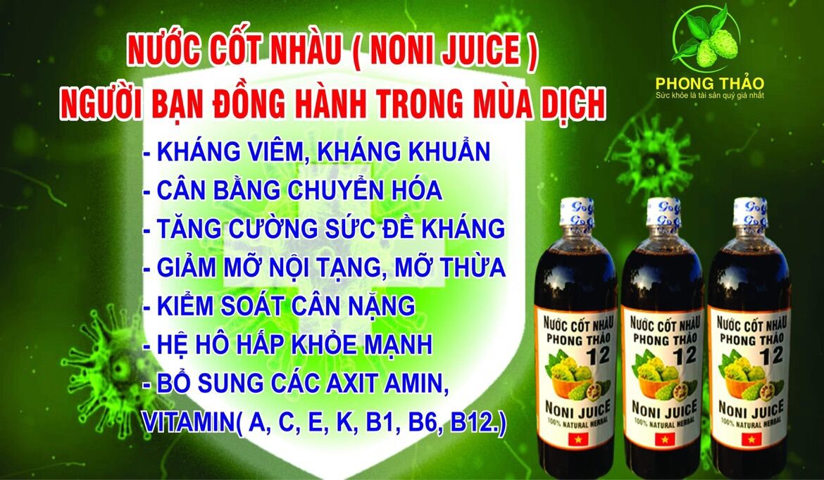 Nước Cốt Nhàu Phong Thảo Noni Juice 1000ml