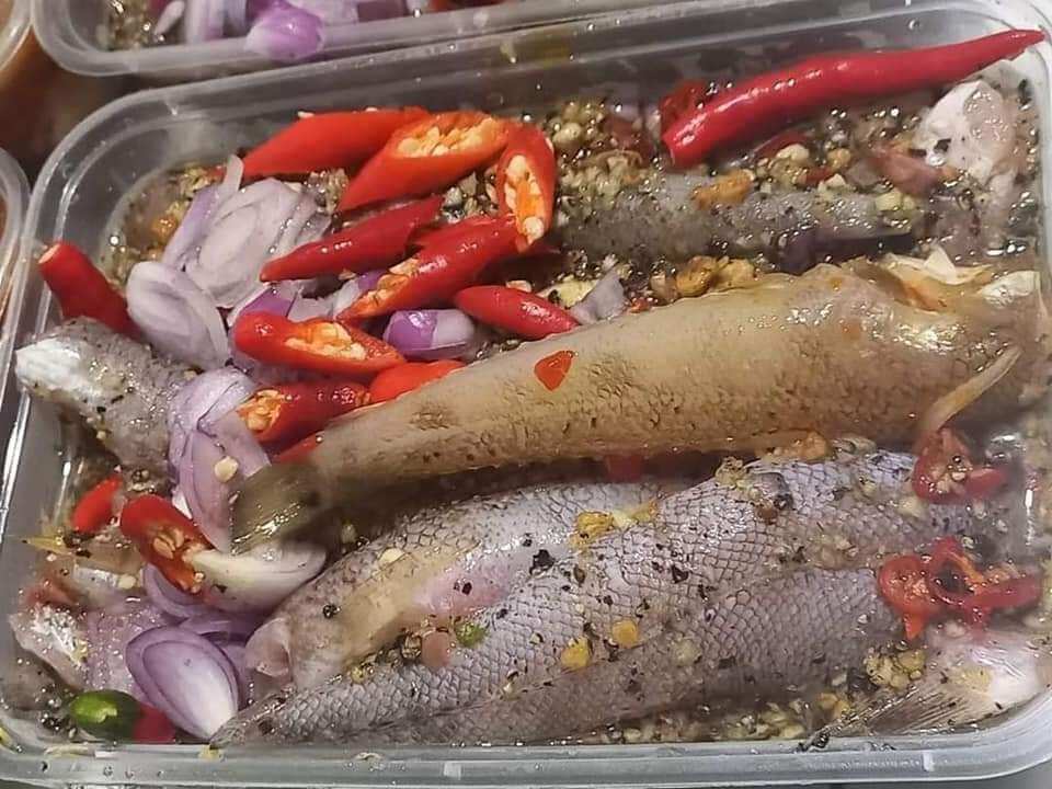CÁ BỐNG BIỂN ƯỚP SẴN 1kg