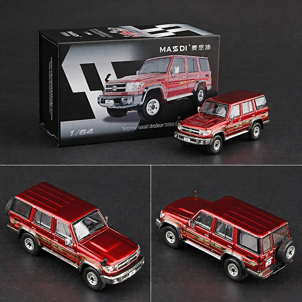 MASSI | Mô Hình Hợp Kim Toyota Land Cruiser Tỷ Lệ 1:64 Màu Đen