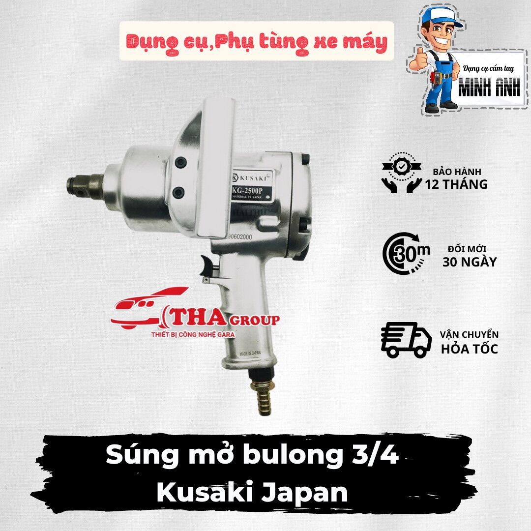 Sún.g mở bulong 3/4 kusaki japan sửa ô tô và xe honda